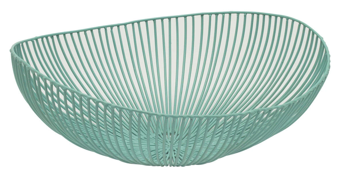 Serax Meo fruitmand 37 x 33 cm ijzer turquoise Serax Meo Fruitmand 37 X 33 Cm Ijzer Turquoise -Serax 4239 61070 1