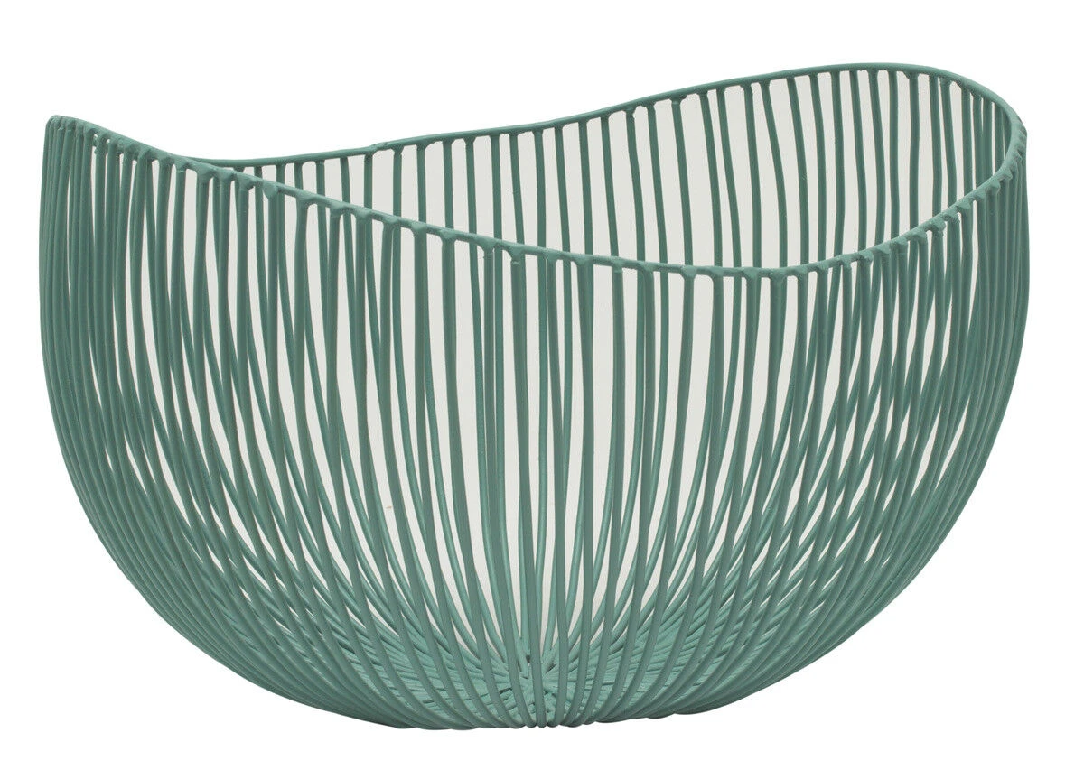 Serax Tale fruitmand 31 x 29 cm ijzer turquoise Serax Tale Fruitmand 31 X 29 Cm Ijzer Turquoise -Serax 4906 61287 1