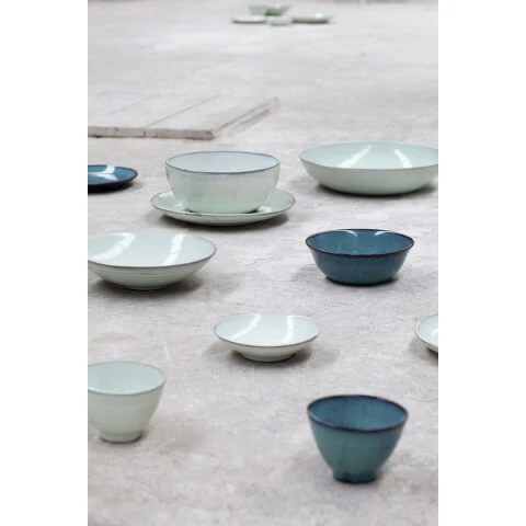 Serax Pure schaal ø 20,5 cm keramiek aquagroen/zwart Serax Pure Schaal ø 20,5 Cm Keramiek Aquagroen/zwart -Serax aqua5