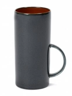 Serax Terres De Rêves Theekop Stone Ware ø 6 Cm H 13 Cm - Rust/dark Blue