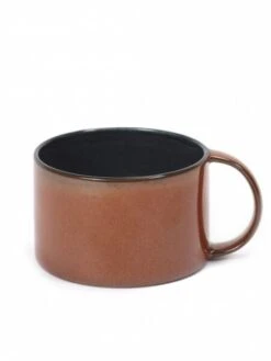 Serax Terres De Rêves Koffiekop Stone Ware ø 8 Cm H 5,1 Cm - Dark Blue/rust