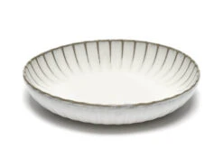 Serax INKU By Sergio Herman Hoog Bord M ΓΈ 23 Cm H 4,5 Cm Aardewerk Wit