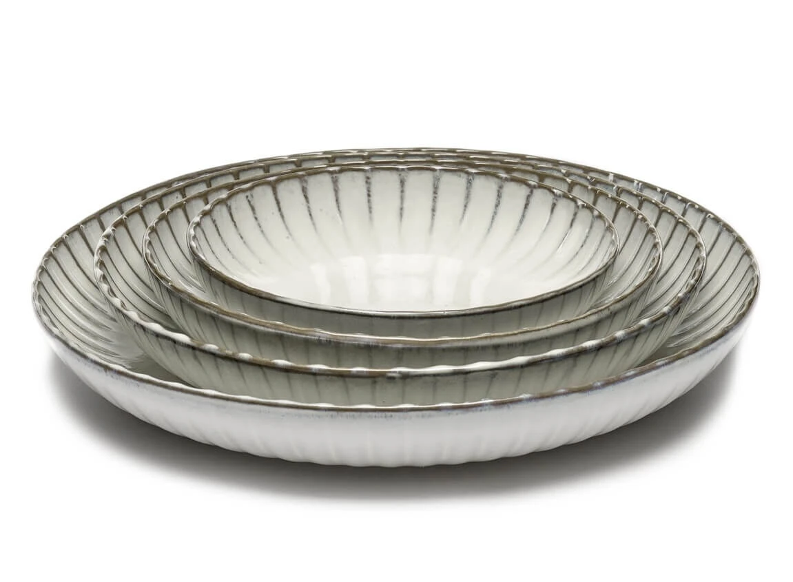 Serax INKU by Sergio Herman hoog bord M ø 23 cm h 4,5 cm aardewerk wit Serax INKU By Sergio Herman Hoog Bord M ø 23 Cm H 4,5 Cm Aardewerk Wit -Serax b5120246ws1 1 2