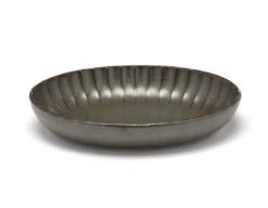 Serax INKU By Sergio Herman Serveerschaal Ovaal 19 X 13 Cm H 3,7 Cm Aardewerk Groen