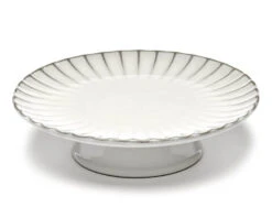 Serax INKU By Sergio Herman Taartplateau L ø 24 Cm H 6,5 Cm Aardewerk Wit