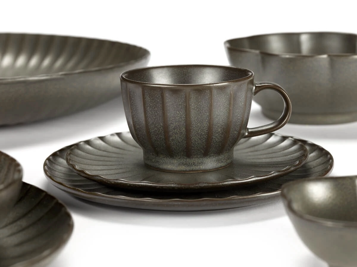 Serax INKU by Sergio Herman koffiekop 150 ml aardewerk groen Serax INKU By Sergio Herman Koffiekop 150 Ml Aardewerk Groen -Serax b5120255gs1 1