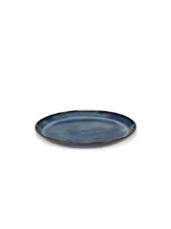 Serax Pure Bord Met Hoge Rand M ΓΈ 23,5 Cm Keramiek Dark Blue Glazed