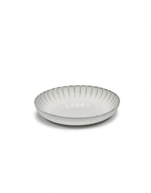 Serax INKU by Sergio Herman hoog bord M ø 21 cm h 4 cm aardewerk wit Serax INKU By Sergio Herman Hoog Bord M ø 21 Cm H 4 Cm Aardewerk Wit -Serax b5123103 001 serax sergio herman 01 1