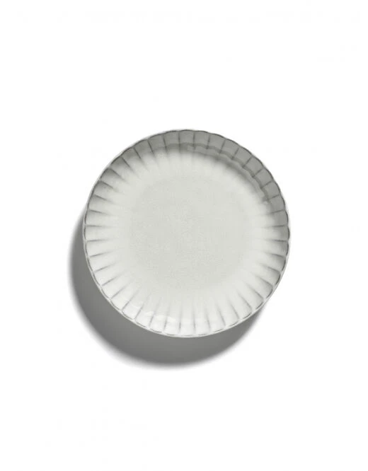 Serax INKU by Sergio Herman hoog bord M ø 21 cm h 4 cm aardewerk wit Serax INKU By Sergio Herman Hoog Bord M ø 21 Cm H 4 Cm Aardewerk Wit -Serax b5123103 001 serax sergio herman 03 1