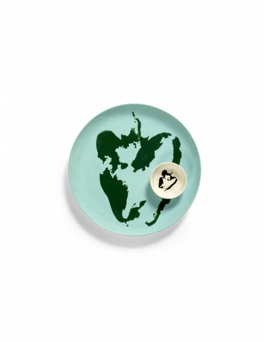 Serax Feast by Ottolenghi bord L ø 26 cm h 2 cm aardewerk Azure + Pepper Green Serax Feast By Ottolenghi Bord L ø 26 Cm H 2 Cm Aardewerk Azure + Pepper Green -Serax b8921006hs2