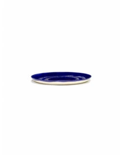 Serax Feast By Ottolenghi Bord L ΓΈ 26 Cm H 2 Cm Aardewerk Lapis Lazuli + Swirl-Dots White