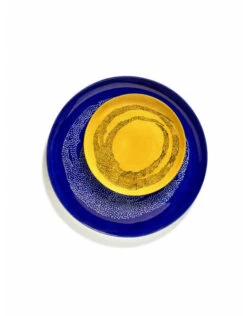 Serax Feast By Ottolenghi Serveerbord ø 35 Cm H 2 Cm Aardewerk Lapis Lazuli + Swirl Dots White 2 Serax Feast By Ottolenghi Serveerbord ø 35 Cm H 2 Cm Aardewerk Lapis Lazuli + Swirl Dots White -Serax b8921007is2