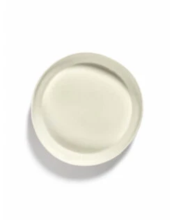 Serax Feast By Ottolenghi Serveerschaal L ø 36 Cm H 6 Cm Aardewerk White + Swirl Stripes Red -Serax b8921014as1