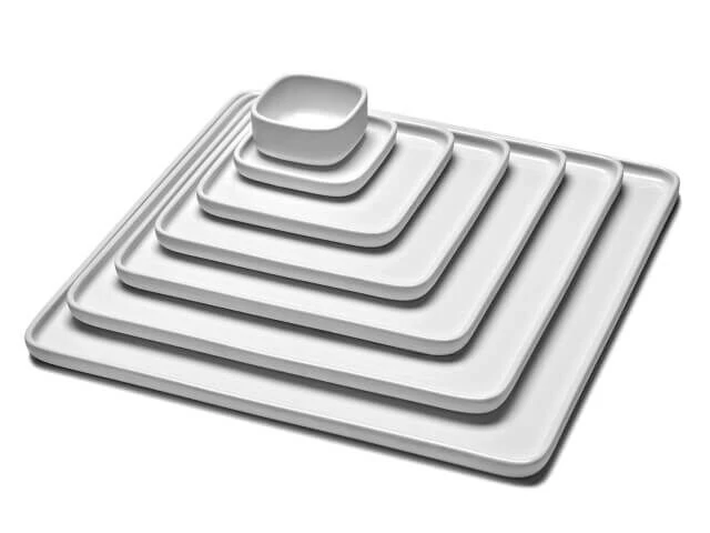 Serax HEII Marcel Wolterinck bord vierkant 28 x 28 cm porselein wit Serax HEII Marcel Wolterinck Bord Vierkant 28 X 28 Cm Porselein Wit -Serax borden 1 9