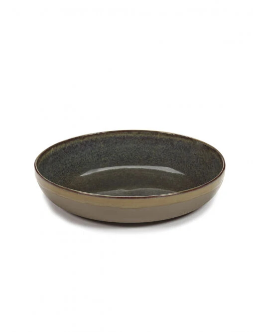 Serax Surface by Sergio Herman serveerschaal S ø 27 cm h 5 cm aardewerk Indi Grey Serax Surface By Sergio Herman Serveerschaal S ø 27 Cm H 5 Cm Aardewerk Indi Grey -Serax indi
