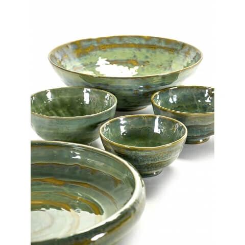 Serax Pure slaschaal ø 20 cm h 5 cm keramiek groen Serax Pure Slaschaal ø 20 Cm H 5 Cm Keramiek Groen -Serax pure3 6