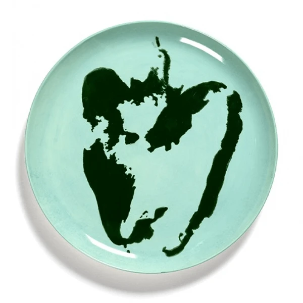 Serax Feast by Ottolenghi bord L ø 26 cm h 2 cm aardewerk Azure + Pepper Green Serax Feast By Ottolenghi Bord L ø 26 Cm H 2 Cm Aardewerk Azure + Pepper Green -Serax serax feast by ottolenghi bord l 26 cm h 2 cm aardewerk azure pepper green