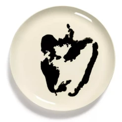 Serax Feast By Ottolenghi Bord L ΓΈ 26 Cm H 2 Cm Aardewerk White + Pepper Black