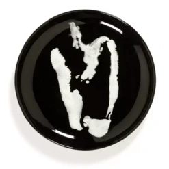 Serax Feast By Ottolenghi Bord S ø 19 Cm H 2 Cm Aardewerk Black + Pepper White
