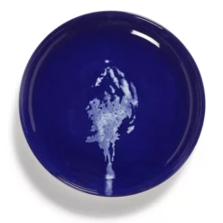 Serax Feast By Ottolenghi Bord XS ΓΈ 16 Cm H 2 Cm Aardewerk Lapis Lazuli + Artichoke White