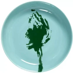 Serax Feast By Ottolenghi Hoog Bord ΓΈ 22 Cm H 4 Cm Aardewerk Azure + Artichoke Green