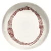 Serax Feast By Ottolenghi Hoog Bord ø 22 Cm H 4 Cm Aardewerk White + Swirl-Stripes Red