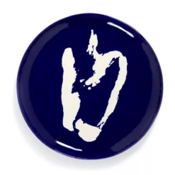 Serax Feast By Ottolenghi Serveerschaal ø 44,5 Cm H 2 Cm Aardewerk Blue + Pepper White