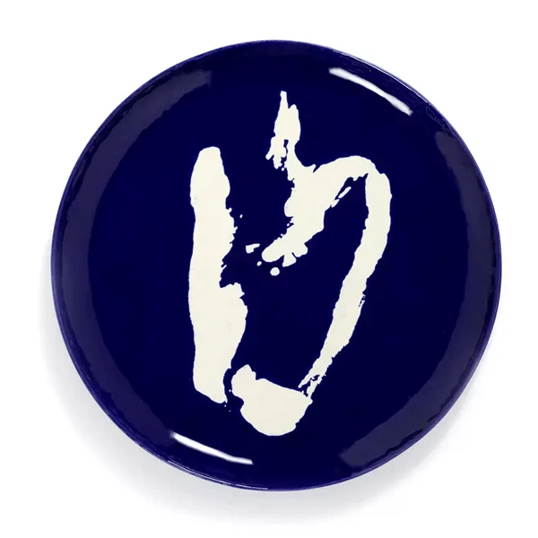 Serax Feast by Ottolenghi serveerschaal ø 44,5 cm h 2 cm aardewerk Blue + Pepper White Serax Feast By Ottolenghi Serveerschaal ø 44,5 Cm H 2 Cm Aardewerk Blue + Pepper White -Serax serax feast by ottolenghi serveerschaal 44 5 cm h 2 cm aardewerk blue pepper white