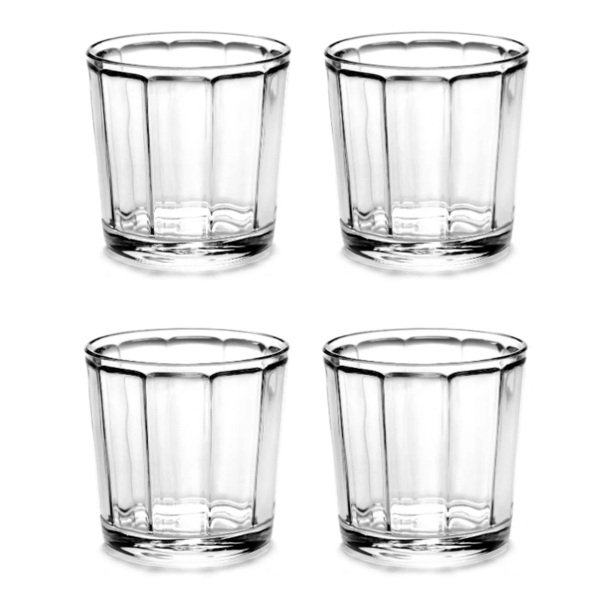 Serax Surface by Sergio Herman cappuccinoglas ø 9 cm glas 4-delig Serax Surface By Sergio Herman Cappuccinoglas ø 9 Cm Glas 4-delig -Serax serax surface by sergio herman cappuccinoglas 9 cm glas 4 delig