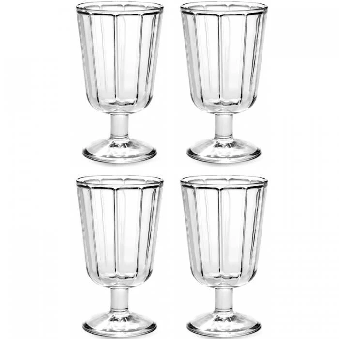 Serax Surface By Sergio Herman Rode Wijnglas ø 8 Cm Glas 4-delig -Serax serax surface by sergio herman rode wijnglas 8 cm glas 4 delig