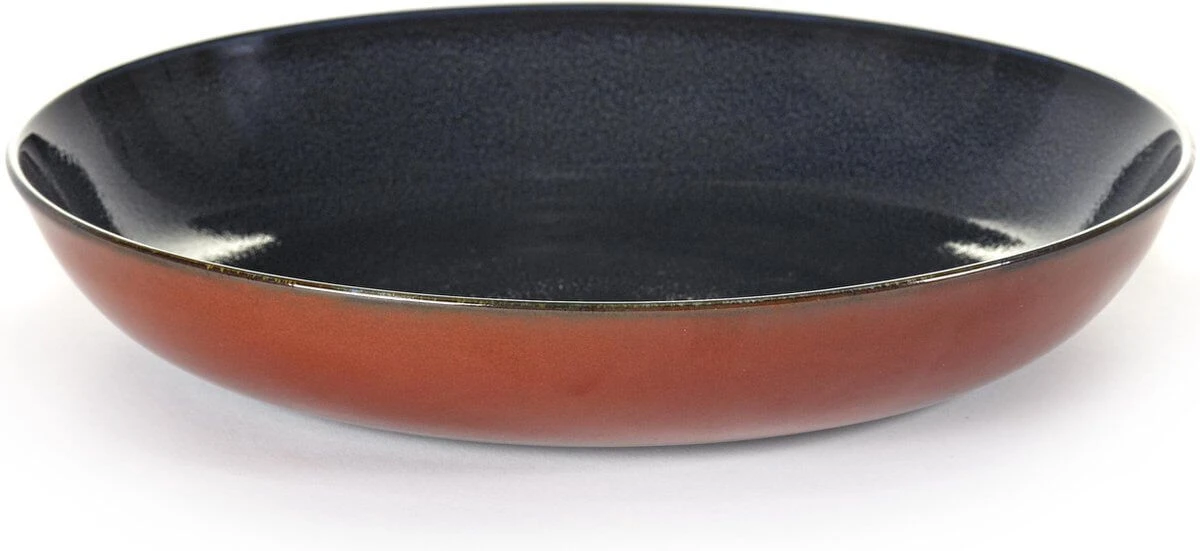 Serax Terres de Rêves pastabord ø 23,5 cm h 4,5 cm stoneware dark blue/rust Serax Terres De Rêves Pastabord ø 23,5 Cm H 4,5 Cm Stoneware Dark Blue/rust -Serax serax terres de r ves pastabord 23 5 cm h 4 5 cm stoneware dark blue rust