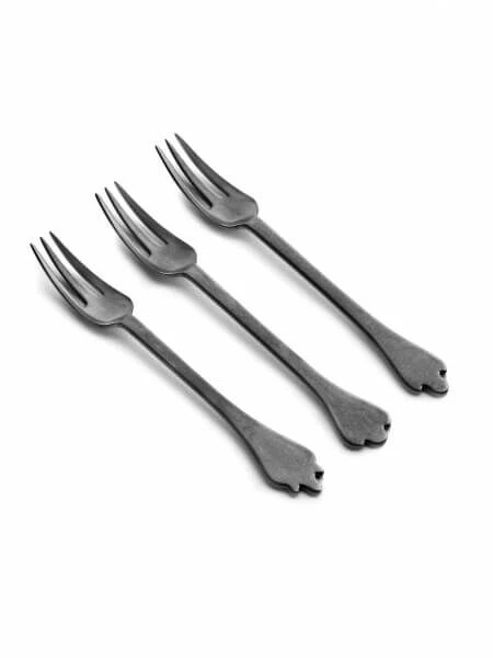 Serax Merci Mix 1-2-3 tafelvork antraciet stone wash 3 stuks Serax Merci Mix 1-2-3 Tafelvork Antraciet Stone Wash 3 Stuks -Serax table fork merci mix 1 2 3 anthracite stone 1